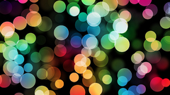 Abstract multicolor circles bokeh