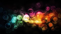 Abstract multicolor circles bubbles