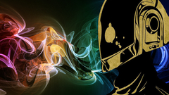 Abstract multicolor daft punk