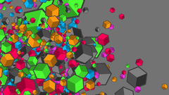 Abstract multicolor digital art