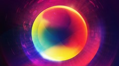 Abstract multicolor marbles