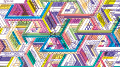 Abstract multicolor patterns geometry
