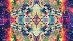 Abstract multicolor psychedelic trippy