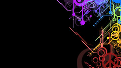 Abstract multicolor rainbows