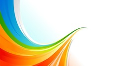 Abstract multicolor rainbows