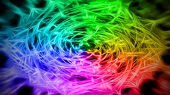 Abstract multicolor rainbows