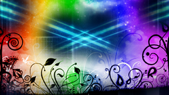 Abstract multicolor rainbows Space