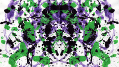 Abstract multicolor Rorschach test