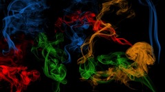 Abstract multicolor smoke
