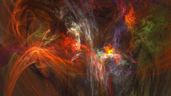 Abstract multicolor smoke digital