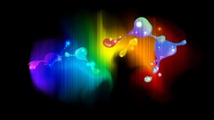 Abstract multicolor splashes