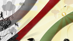 Abstract multicolor stripes