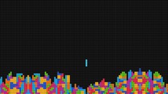 Abstract multicolor tetris minimalistic video games