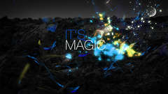 Abstract multicolor text Typography