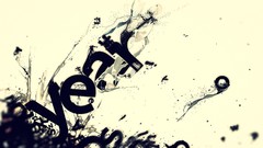 Abstract multicolor Typography