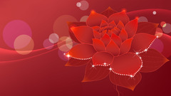 Abstract nature red Flowers