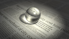 Abstract newspapers marbles