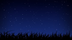 Abstract night Stars grass