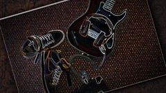 Abstract Nike guitars