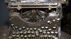 Abstract old antique typewriters