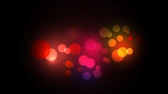 Abstract orange bubbles