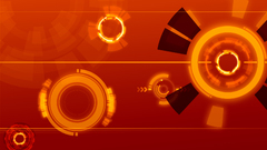 Abstract orange digital art