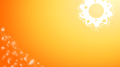 Abstract orange flower