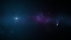 Abstract outer space minimalistic