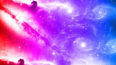 Abstract outer space multicolor