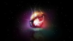 Abstract outer space multicolor