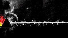 Abstract outer space pink