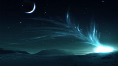 Abstract outer space planets