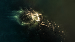 Abstract outer space planets