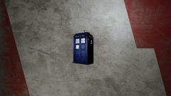 Abstract outer space tardis