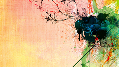 Abstract paint artwork