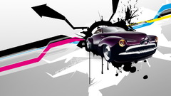 Abstract patterns Car retro