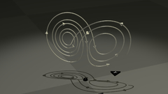 Abstract patterns shadows grayscale