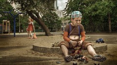 Abstract Photo manipulation toys (children)