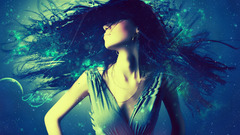 Abstract Photo manipulation woman