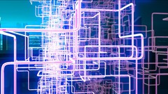 Abstract pipes digital art