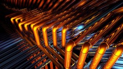 Abstract pipes renders