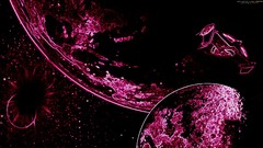 Abstract planets spaceships science fiction outer space sci-fi