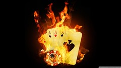 Abstract poker flames