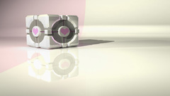 Abstract Portal Companion Cube
