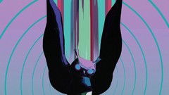 Abstract psychedelic Owls digital art