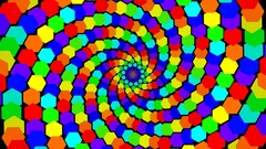 Abstract psychedelic rainbows