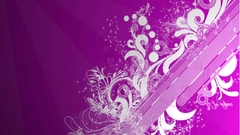 Abstract purple floral