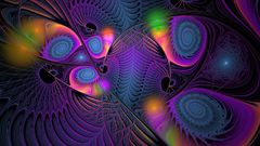 Abstract purple psychedelic
