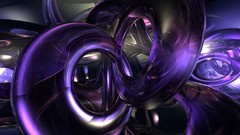 Abstract purple rings