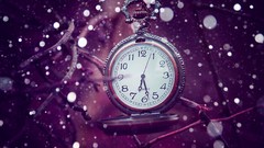 Abstract purple watches time